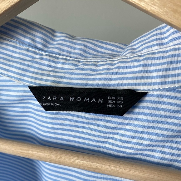 Zara Tie Front Stripe Dress - Picture 4 of 5